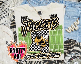 Cute Preppy Friday Night Lights- PNG File - JACKETS - Mascots Mississippi