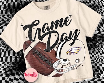 Vintage Gameday -  Mascot-EAGLES PNG - School Spirit - Purple