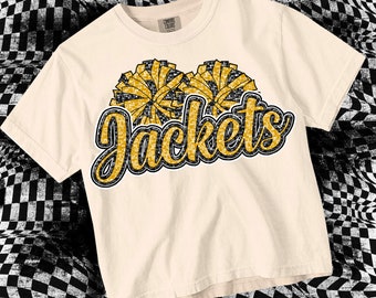 Cute Preppy Sparkle Sequin- PNG File - JACKETS - Mascots