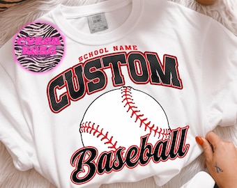 Custom BASEBALL Team Design-PNG Design