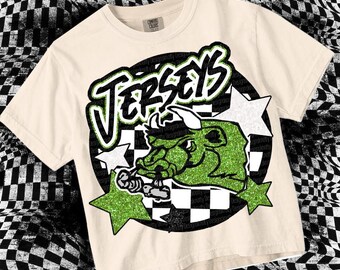 Retro Glitter Design PNG File- JERSEYS