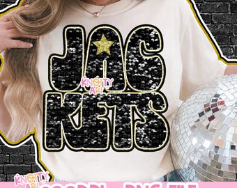 Cute Sequins Glitter- PNG File - JACKETS - Mascots