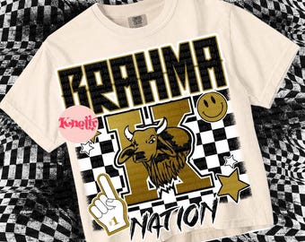 Cute Preppy Glitter- PNG File - BRAHMA NATION - Mascots