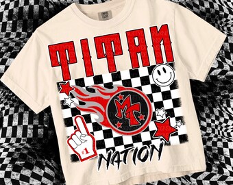 Retro Pop Mascot-Titan Nation PNG - School Spirit