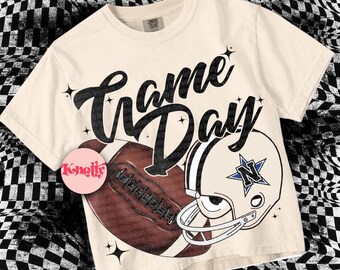 Retro Vintage Football GAMEDAY Navasota Design PNG File