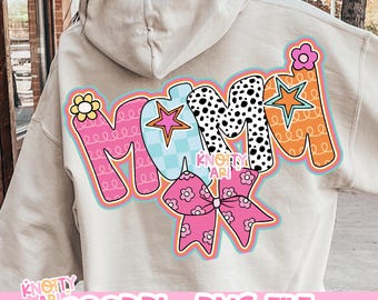Retro Groovy Daisy - MAMA -  Shirt PNG - Mothers Day