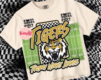 Retro Mascot- Friday Night Lights -Tigers PNG - School Spirit-Gold Alabama