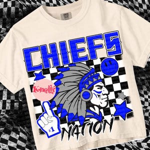 Retro Grunge Mascot-Chiefs Nation PNG