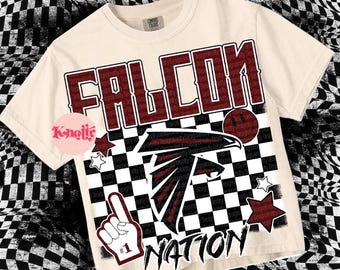 Cute Preppy Glitter- PNG File - FALCON NATION - Mascots- Maroon