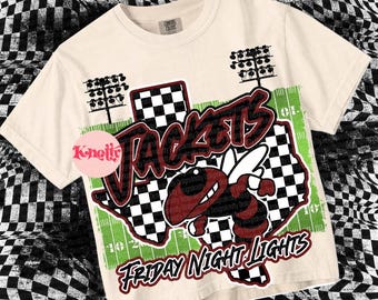 Cute Preppy Friday Night Lights- PNG File - JACKETS - Mascots - Maroon