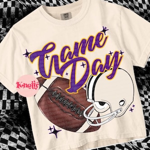 Retro Vintage Football GAMEDAY Design PNG File - Purple