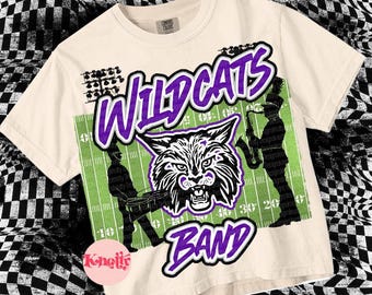 Football Mascot-WILDCATS BAND PNG - School Spirit