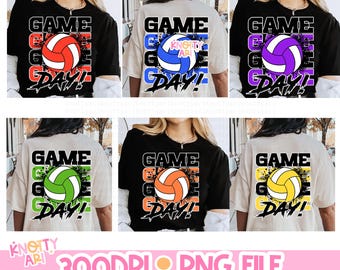 Cute VOLLEYBALL 6 File Bundle Game Day Design-PNG Design - Volleyball Mom - Ready to print -dtf file- Volleyball Design