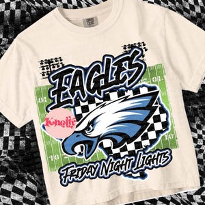 Retro Grunge -  Mascot-EAGLES PNG - School Spirit - Blue