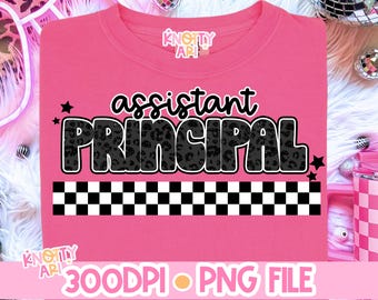 Retro  Assistant Principal- Assistant Principal Appreciation Shirt PNG
