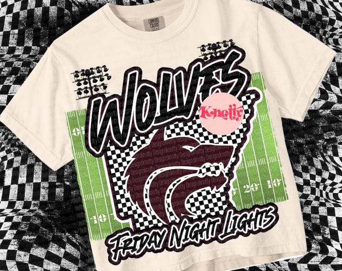 Friday Wolves Friday Night Lights- Mascot-wolves PNG - School Spirit - Black and ...