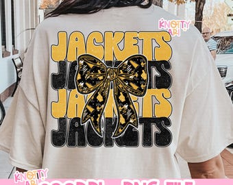 Cute Preppy Jackets Repeated Coquette Digital Download - PNG File - JACKETS - Mascots