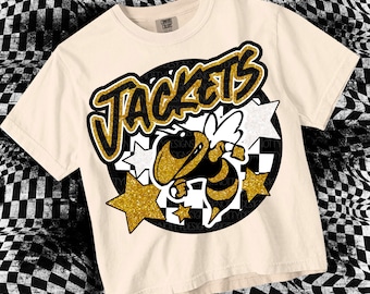 Cute Preppy Glitter- PNG File - JACKETS - Mascots