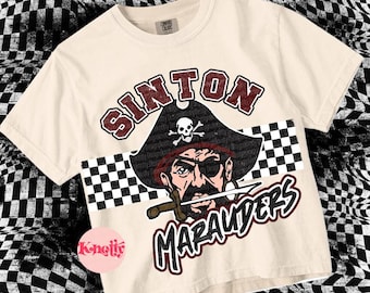 Retro Preppy SINTON Marauders -Mascot- PNG - School Spirit