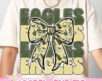 Retro Cute Coquette EAGLES  Mascot-Eagles PNG De Soto