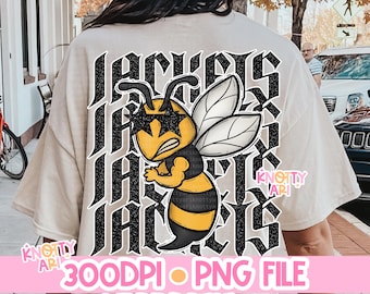 Retro Grunge Rockstar Mascot -JACKETS PNG - School Spirit- Ready to print - Jackets Pride- Cute Jackets Design - Jackets shirt design