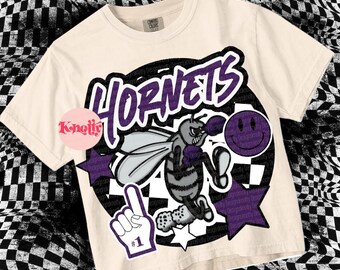 Cute PNG File - Hornets - Mascots-Purple
