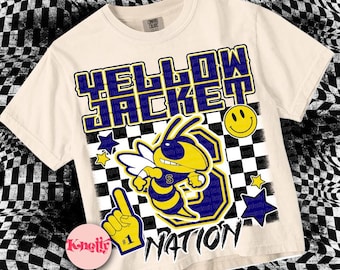 Cute Preppy - PNG File - YELLOWJACKETS - Mascots - S
