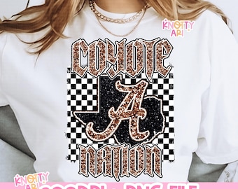 Retro Grunge Coyote NATION-Mascot- Glitter Orange Coyotes PNG - School Spirit
