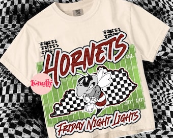Cute Preppy Friday Night Lights- PNG File - Hornets - Mascots-Black Maroon - Kentucky