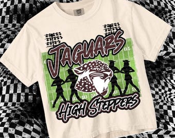Cute Preppy Friday Night Lights- PNG File - JAGUARS HIGHSTEPPERS - Mascots Maroon Black