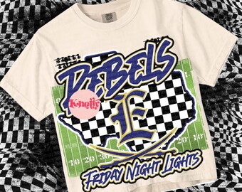 Retro Grunge -  Mascot-REBELS PNG - School Spirit - Blue