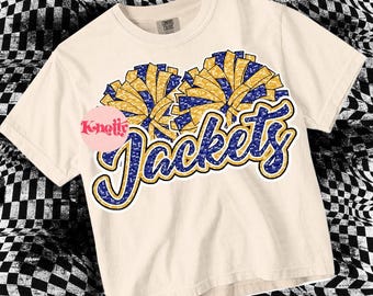 Cute Preppy Sparkle Sequin- PNG File - JACKETS - Mascots