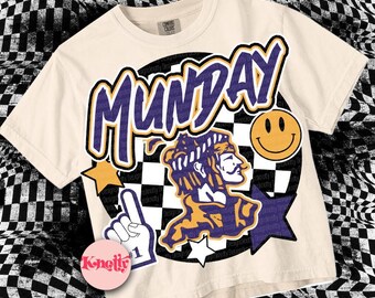 Retro Mascot -Munday PNG - School Spirit