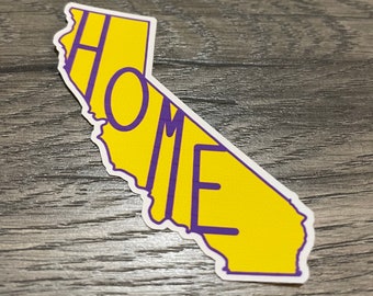 California LA Lakers Home sticker