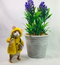BEST SELLER Handmade Needle Felted “Stuart” the Little Hiking / Camping Gift Mouse
