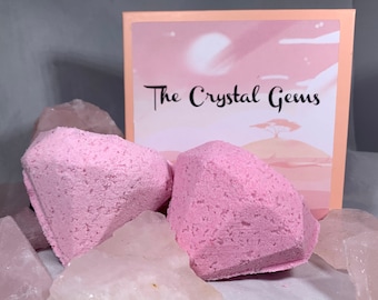 Rose Quartz - Steven Universe Inspired Bath Bomb with Real Gem Inside!