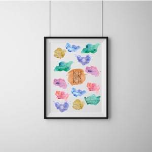 Cartel de afirmación para niños y adultos - Digital - A4