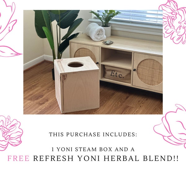 Yoni Steam Box, Yoni Chair, Free yoni Herbal blend with purchase Rica Oh My
