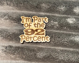 Minding My Black Business Wooden Pin 2025-2029 – Afrocentric Pride Accessory with Rubber Clutch Backing