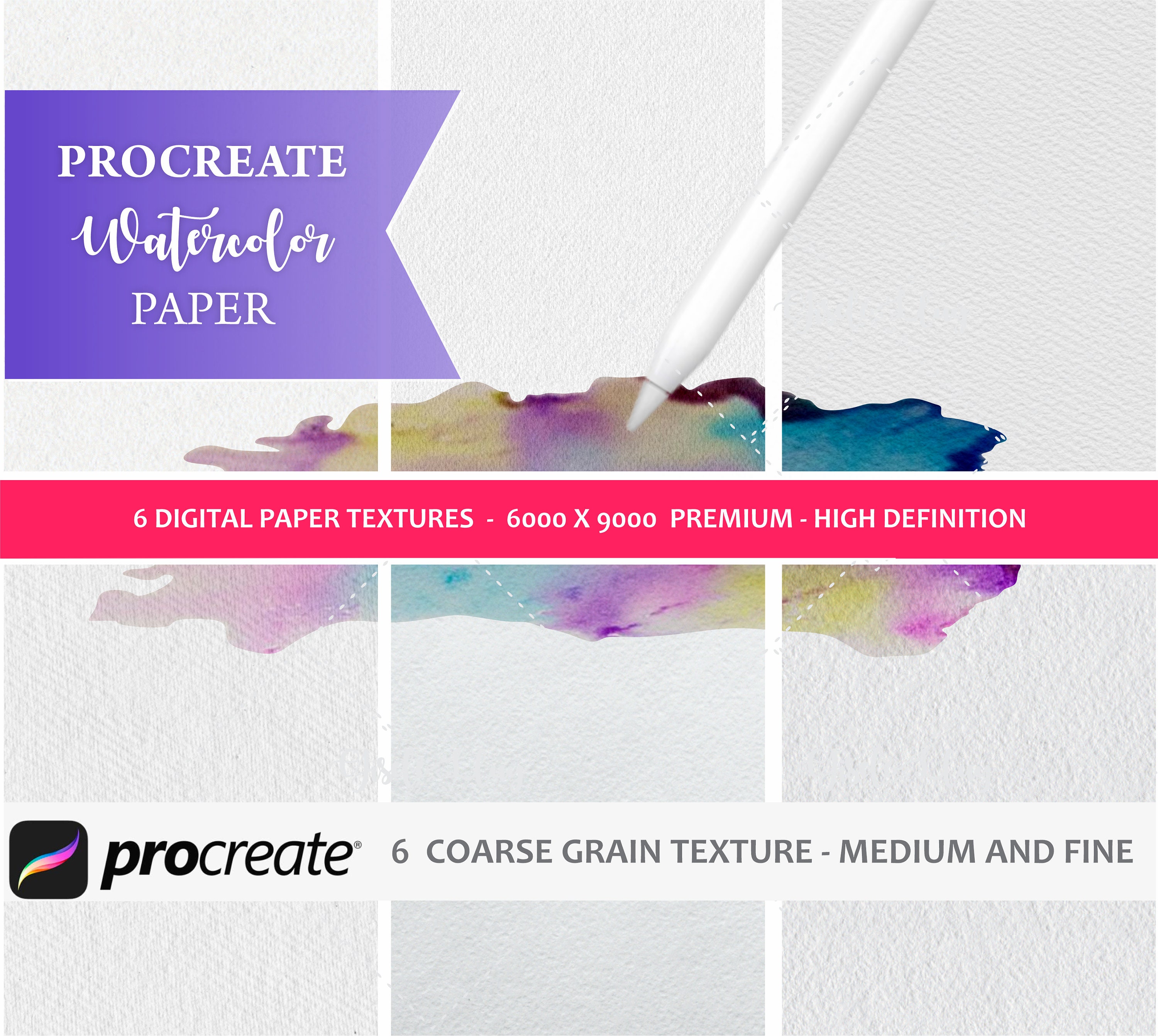 watercolor paper background procreate free