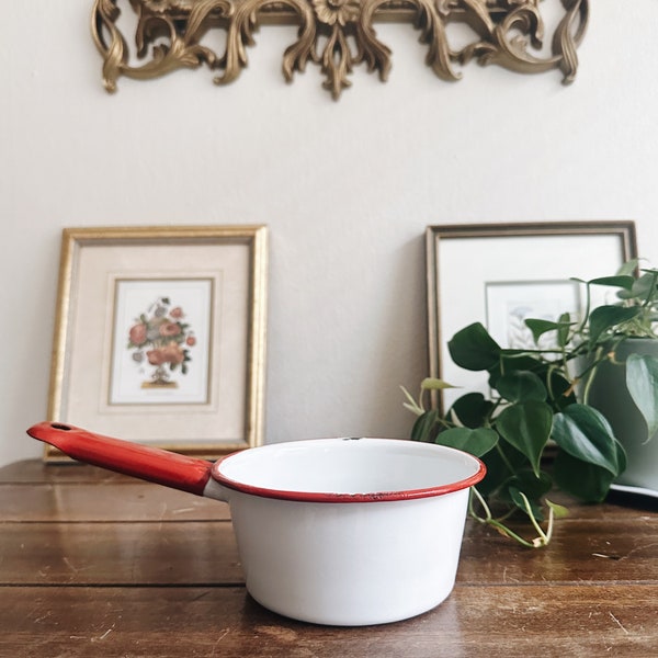 Mini Enamelware Saucepan