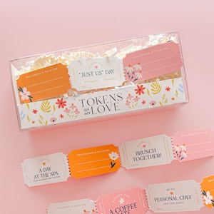 Cupones de amor para el Día de la Madre: cupones de actividades personalizables para mamá, vales de amor, vales de regalo, regalo único para mamá, regalo de cumpleaños