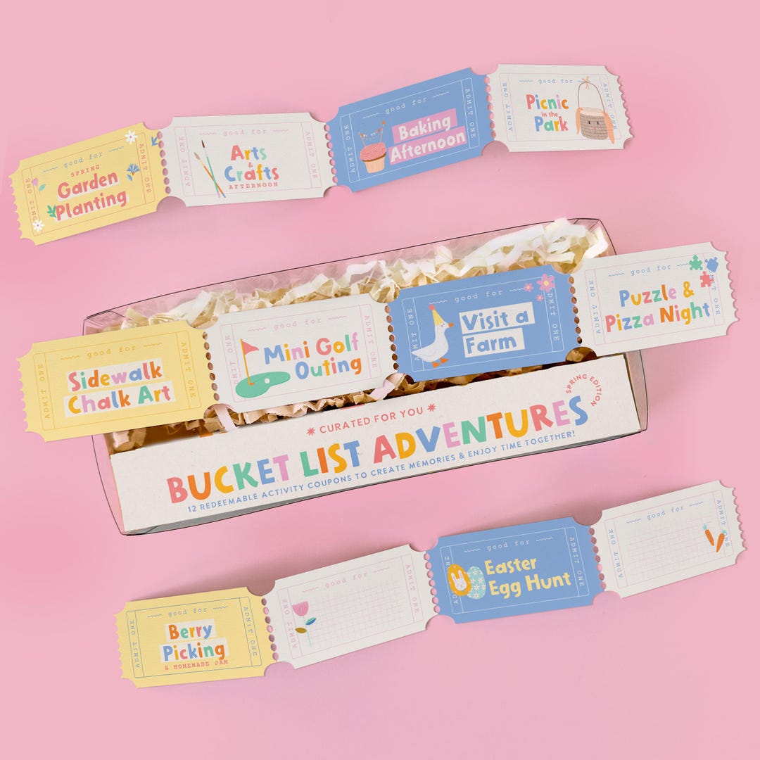 Easter Coupons for Kids - Spring Bucket List Activities for Families ...