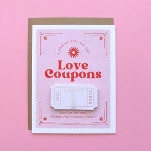 Billets rétro vierges ! Cadeau personnalisé pour maman et fille, coupons amour pour petit ami et petite amie, cadeau d'anniversaire de 1 an, cadeau bestie