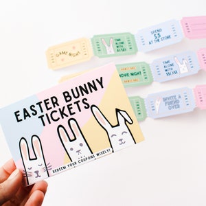 Osterkorb-Stuffer für Jungen und Mädchen, personalisierte Osterhasen-Karten Aktivität für Kinder, Ostereisuche, Osterkorbfüller TC126
