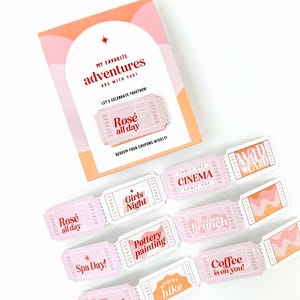 Carnet de coupons anniversaire Bestie, cadeau personnalisé pour elle image 4