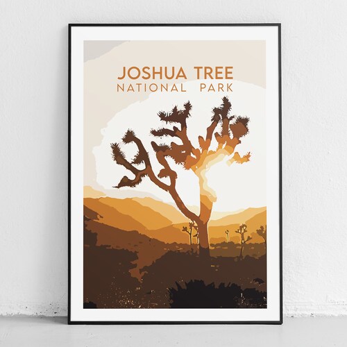 3 Piece Arizona Travel Wall Art. Joshua Tree, Bus, Waterfall