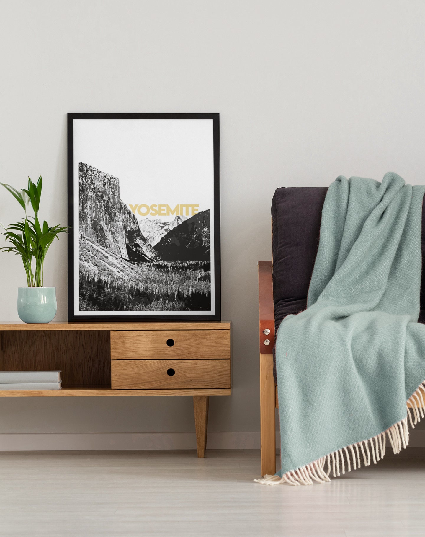 Yosemite National Park Print Minimalist Poster California - Etsy