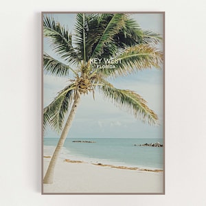 Key West Art - Key West, Florida - Florida Keys - Key West Print - Palm Tree Beach Art - Key West Decor - Key West Florida