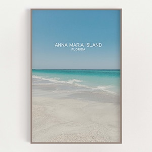 Anna Maria Island - Gulf of Mexico - Florida Gulf Coast - Tampa Bay - Holmes Beach - Bradenton - Florida Poster - Coastal Wall Art